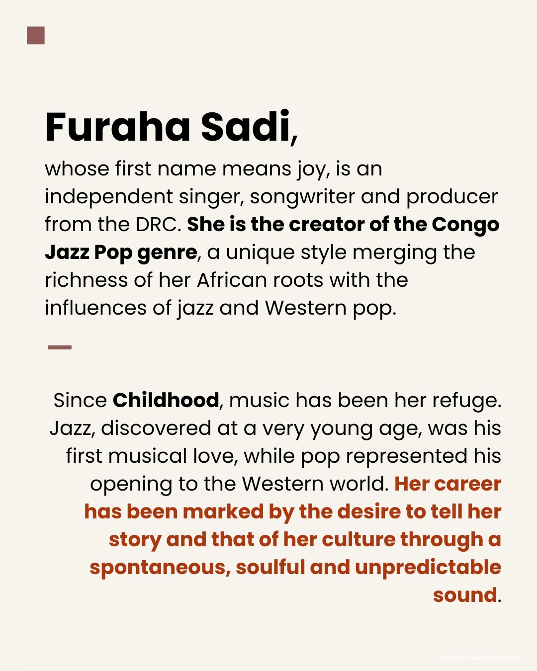 Furaha Sadi Narrative